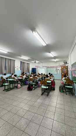 Sala de aula da Escola Estrela Guia