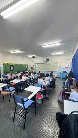 Sala de aula da Escola Estrela Guia